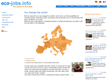 Tablet Screenshot of eco-jobs.info